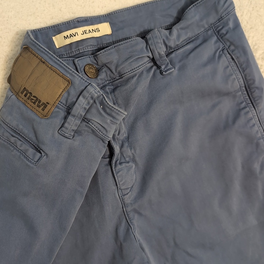 Mavi Jeans Mike Shorts Mens 35x10‎ Blue Flat Front Chino Pockets Stretch